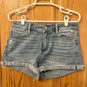 PAIGE Light Blue Jean Shorts